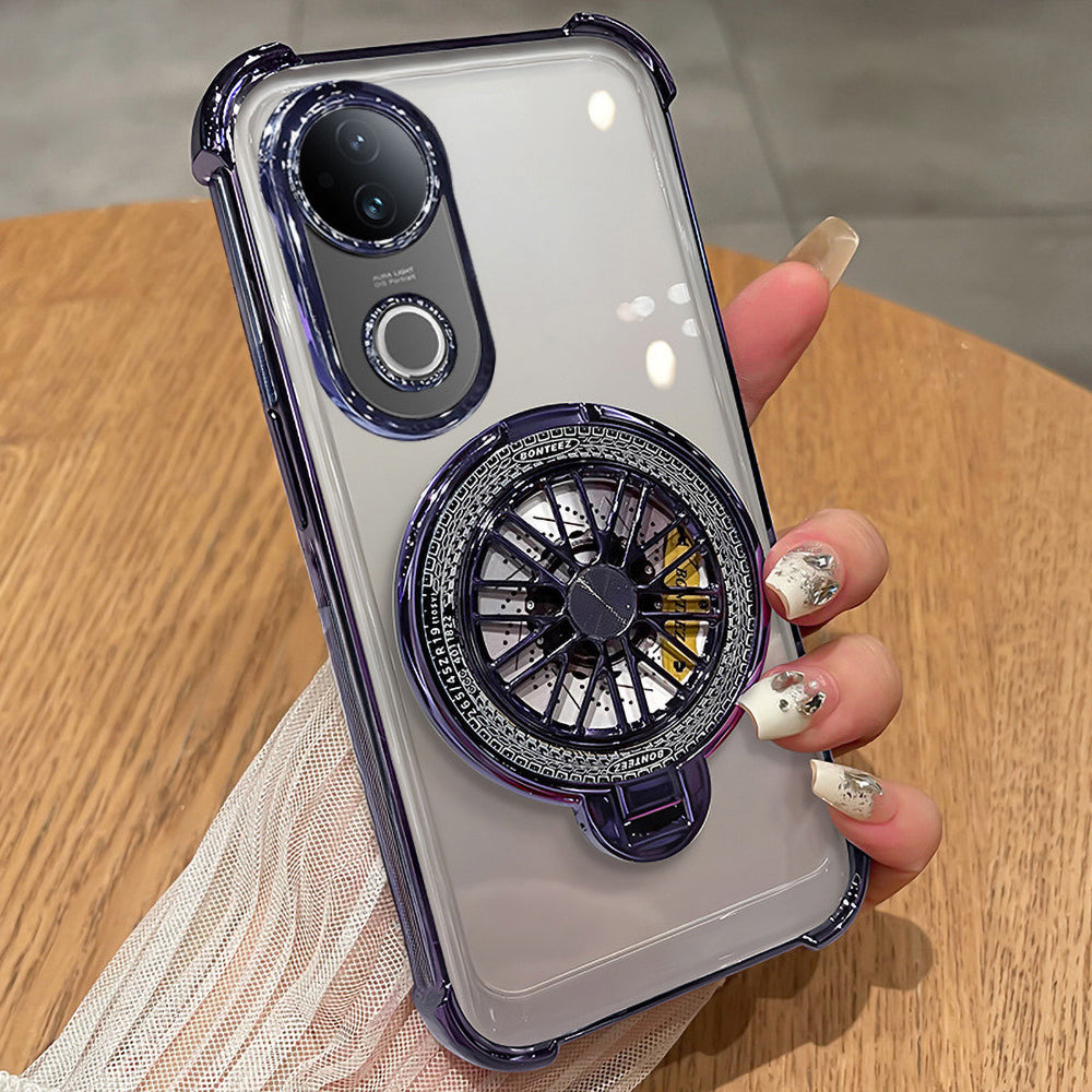 Vivo V50 5G Premium Stress Buster Wheel Rotating Shockproof Airbags Case (Buy 1 Get 1 Surprise Cover)