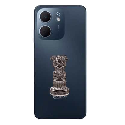 Oppo A5x 5G Compatible Satyamev Jayate 3D Metal Emblem Sticker
