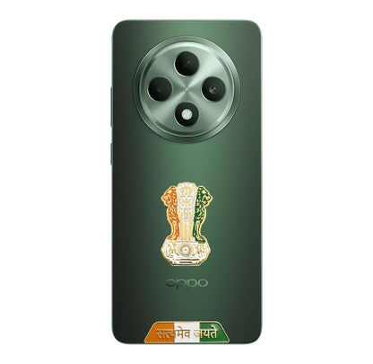 Oppo F27 Pro+ 5G Compatible Satyamev Jayate 3D Metal Emblem Sticker