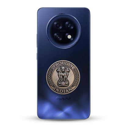 Oppo F31 Pro Plus 5G Compatible Satyamev Jayate 3D Metal Emblem Sticker