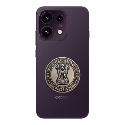 Oppo Reno 16c 5G Compatible Satyamev Jayate 3D Metal Emblem Sticker