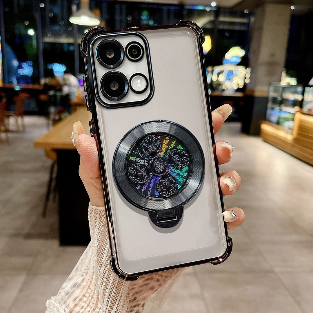 Oppo F31 5G Reflective Fidget Rotating Airbag Case