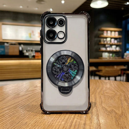Oppo F31 5G Reflective Fidget Rotating Airbag Case