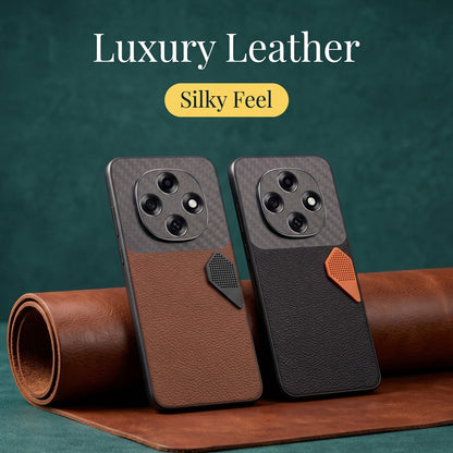 Oppo F31 Pro 5G Carbon Fiber Heat Dissipation Leather Hybrid Phone Case