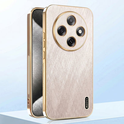 Oppo F31 Pro 5G Premium Electroplated Frame Gold Thread Pattern Soft Case