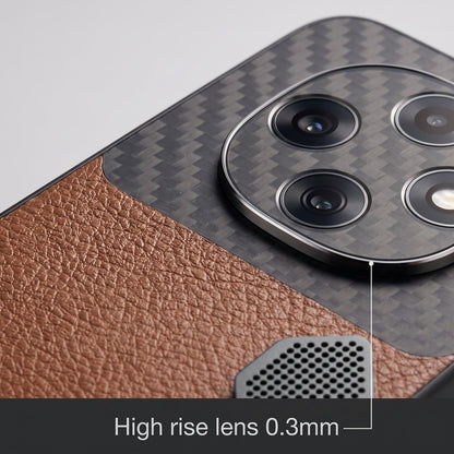 Oppo F31 Pro 5G Carbon Fiber Heat Dissipation Leather Hybrid Phone Case