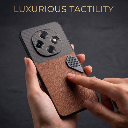 Oppo F31 Pro 5G Carbon Fiber Heat Dissipation Leather Hybrid Phone Case