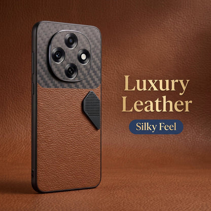 Oppo F31 Pro 5G Carbon Fiber Heat Dissipation Leather Hybrid Phone Case