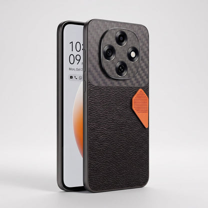Oppo F31 Pro 5G Carbon Fiber Heat Dissipation Leather Hybrid Phone Case