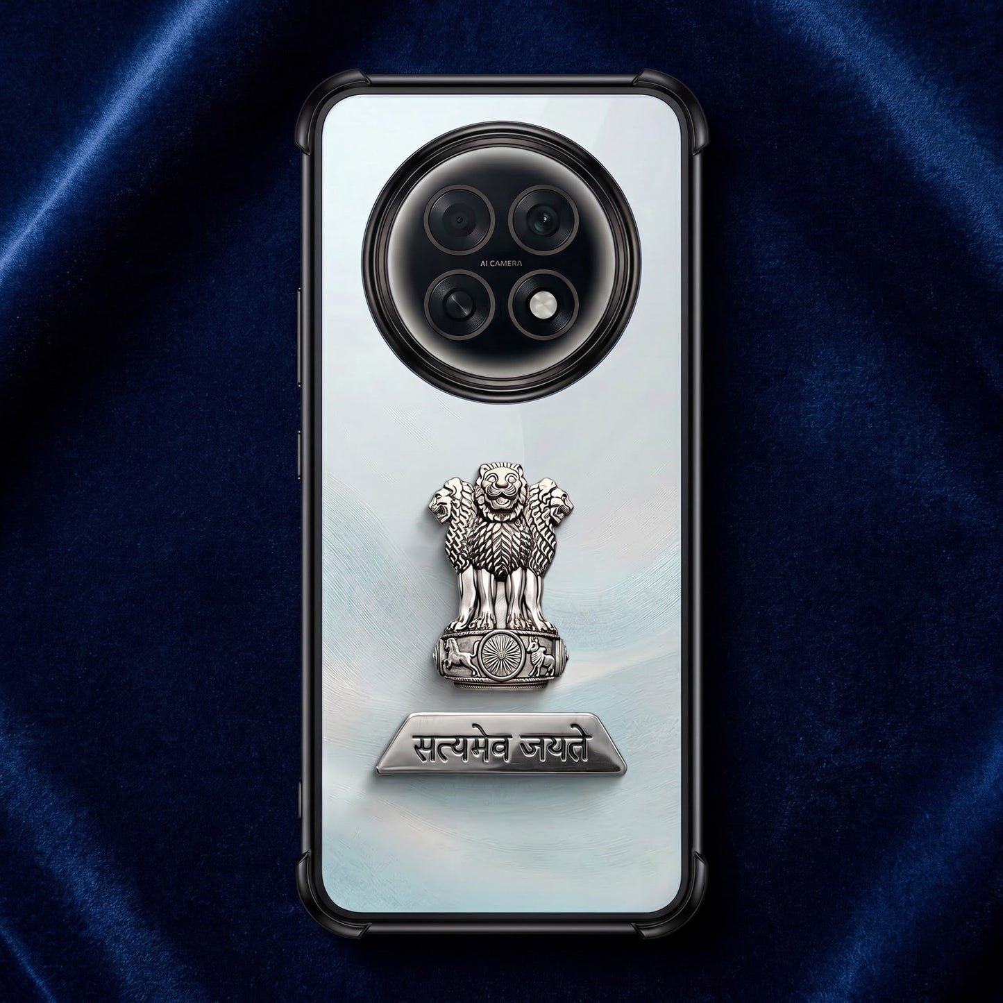 Oppo F31 Pro+ 5G Satyamev Jayate 2-in-1 Emblem Transparent Shockproof Airbag Case
