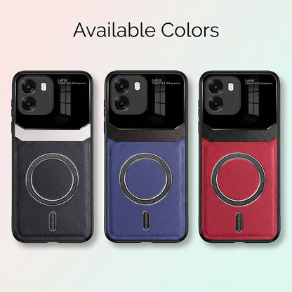 Oppo K14 5G Premium Magsafe Magnetic Leather Lens Protective Case