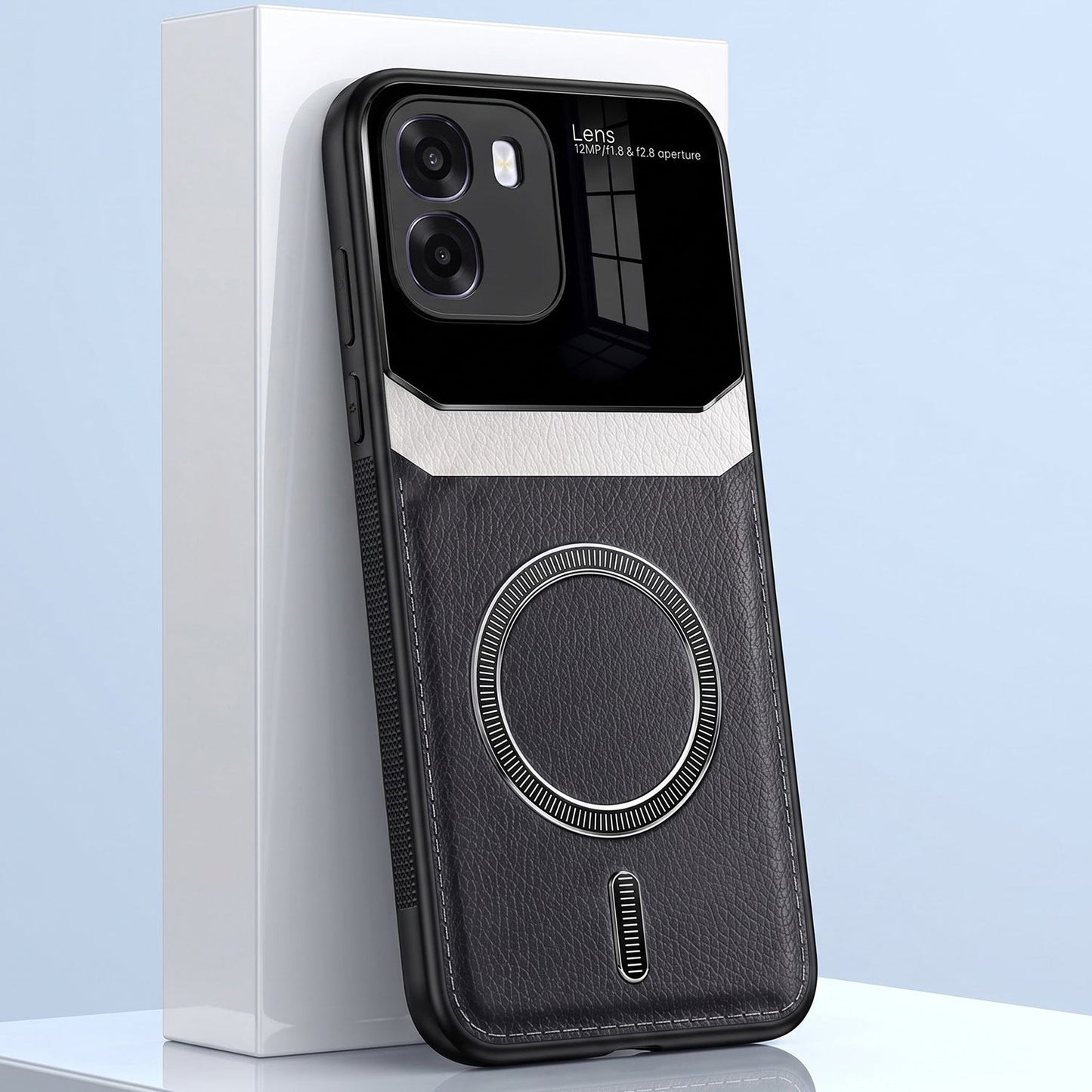 Oppo K14 5G Premium Magsafe Magnetic Leather Lens Protective Case