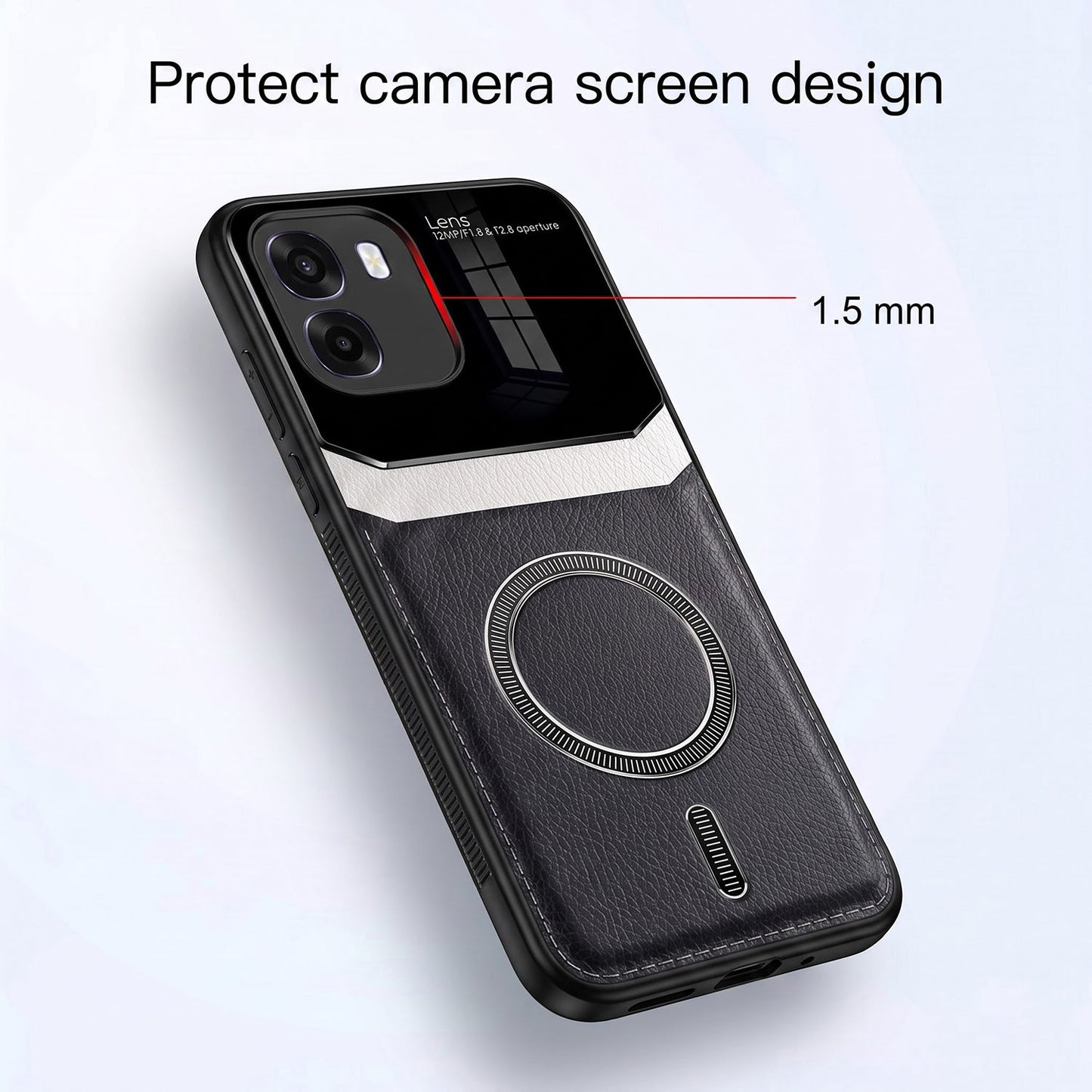 Oppo K14 5G Premium Magsafe Magnetic Leather Lens Protective Case