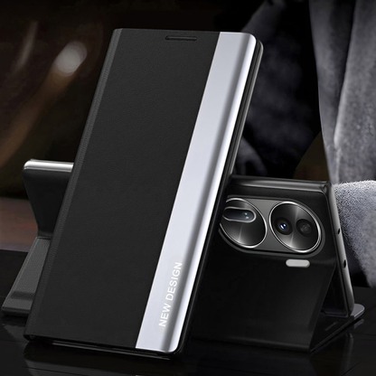 black oppo reno flip case