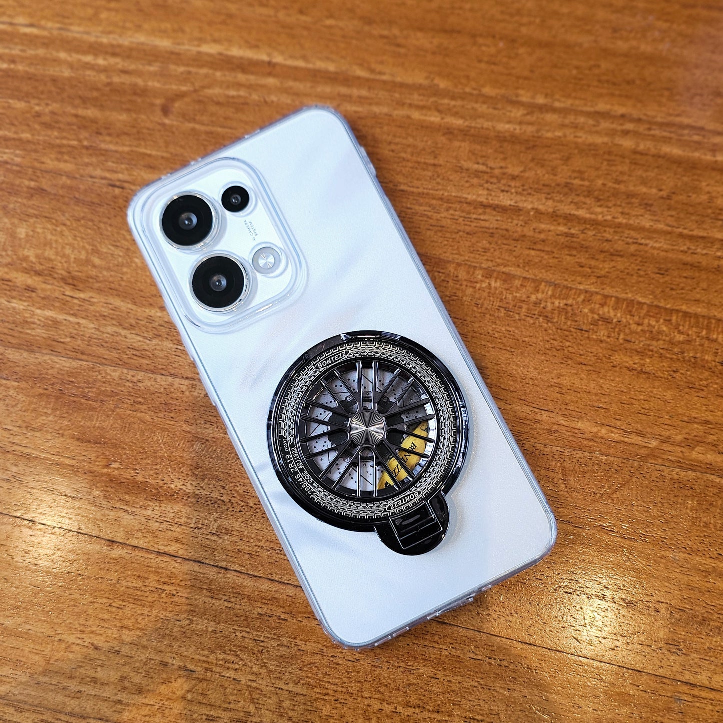 Oppo Reno 13 5G 100% Original Transparent Stress Buster Wheel Case