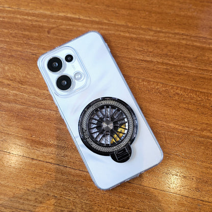 Oppo Reno 13 5G 100% Original Transparent Stress Buster Wheel Case