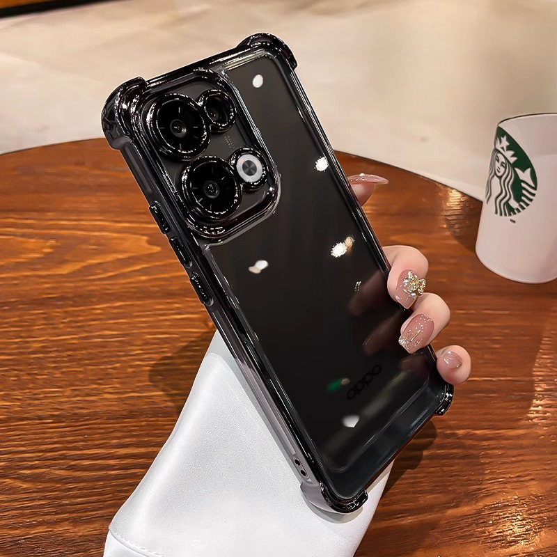 Oppo Reno 13 5G Transparent Shockproof Case – QWERTY CASES