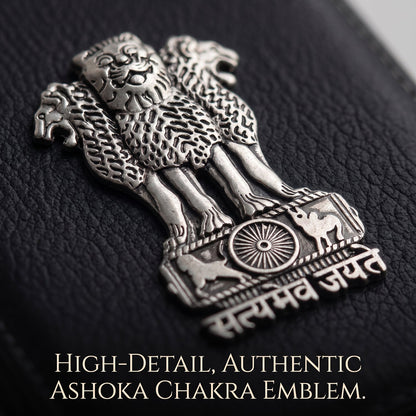 Oppo Reno 14 Pro 5G Satyamev Jayate 3D Metal Leather Back Case