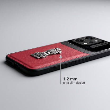 Oppo Reno 14 Pro 5G Satyamev Jayate 3D Metal Leather Back Case