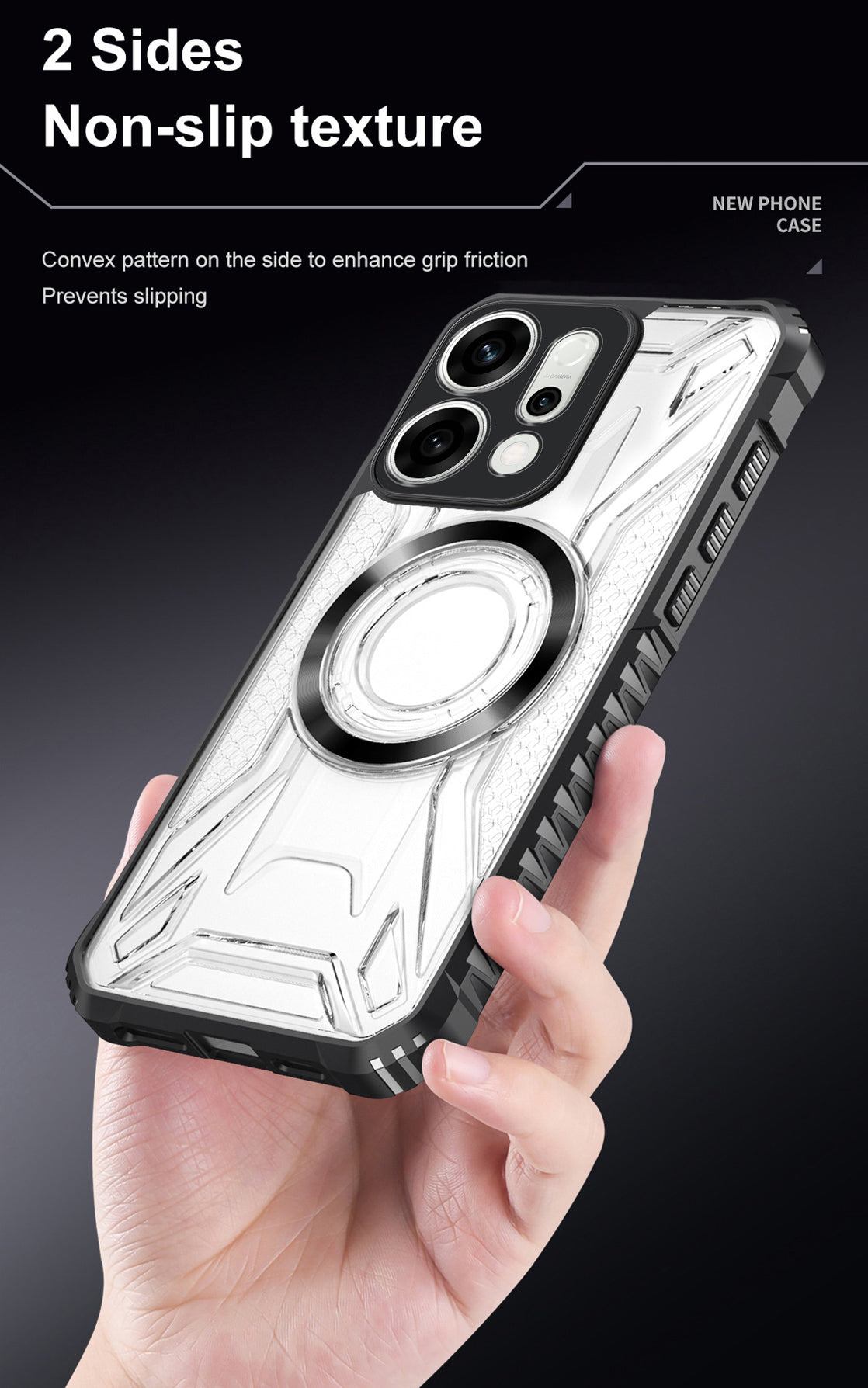 【美品】OPPO Reno14 5G シルバー MagSafe対応ケース等付き Oppo Reno 14 5G Armour Case – Shockproof & Magsafe – QWERTY CASES