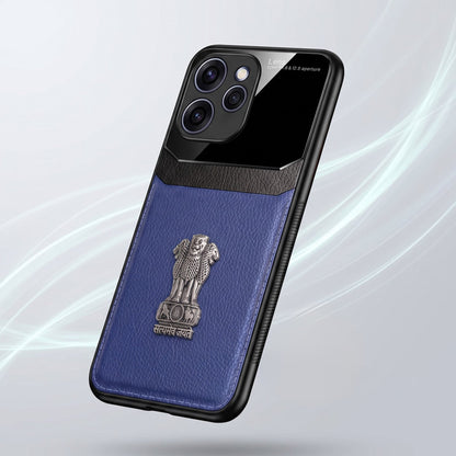 Oppo Reno 15 Pro Mini 5G Satyamev Jayate 3D Metal Leather Back Case