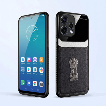 Oppo Reno 15 5G Satyamev Jayate 3D Metal Leather Back Case