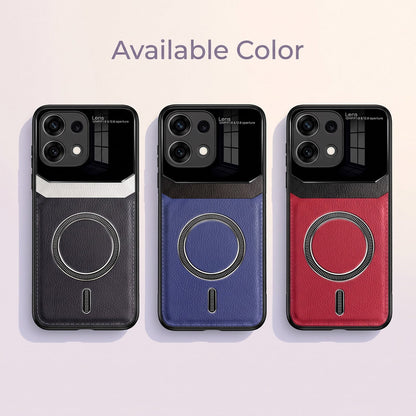 Oppo Reno16c 5G Premium Magsafe Magnetic Leather Lens Protective Case