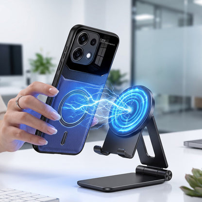 Oppo Reno16c 5G Premium Magsafe Magnetic Leather Lens Protective Case