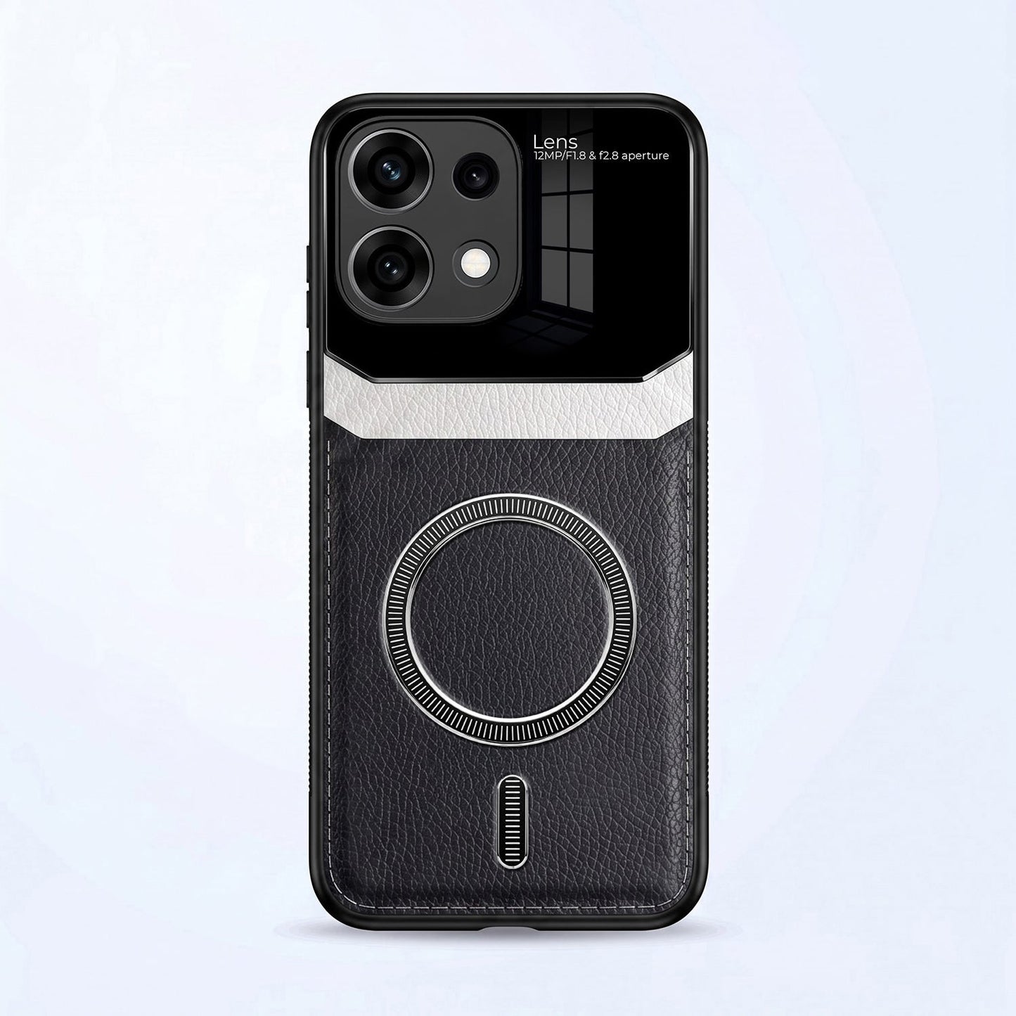 Oppo Reno16c 5G Premium Magsafe Magnetic Leather Lens Protective Case