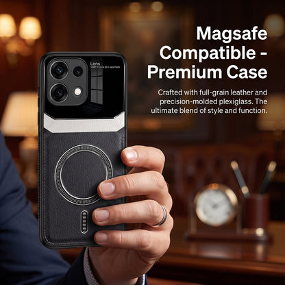Oppo Reno16c 5G Premium Magsafe Magnetic Leather Lens Protective Case