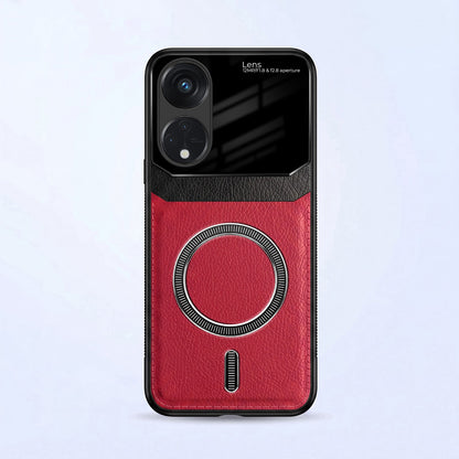 Oppo Reno 8T 5G Premium Magsafe Magnetic Leather Lens Protective Case