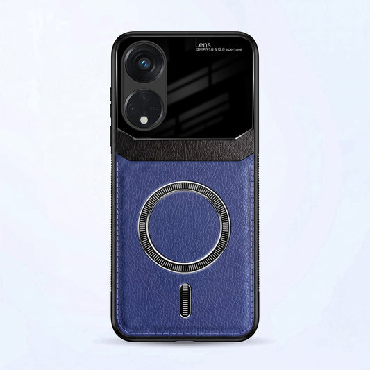 Oppo Reno 8T 5G Premium Magsafe Magnetic Leather Lens Protective Case