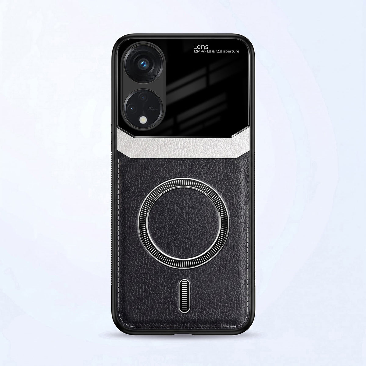 Oppo Reno 8T 5G Premium Magsafe Magnetic Leather Lens Protective Case