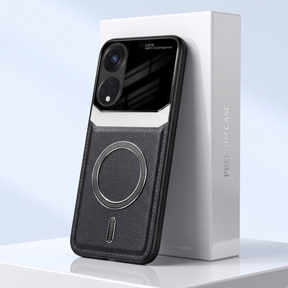 Oppo Reno 8T 5G Premium Magsafe Magnetic Leather Lens Protective Case