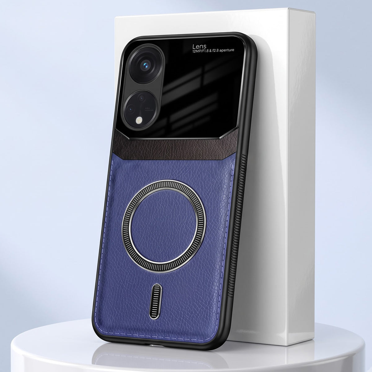 Oppo Reno 8T 5G Premium Magsafe Magnetic Leather Lens Protective Case