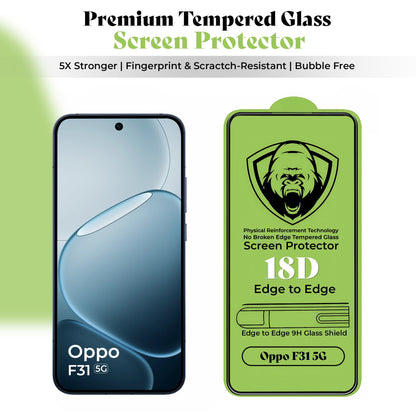 Oppo F31 5G Original Luxury Magnifier Ring Stand Shockproof Airbags Corner Case