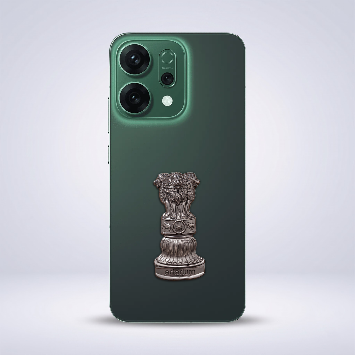 Oppo Reno 14 5G Compatible Satyamev Jayate 3D Metal Emblem Sticker