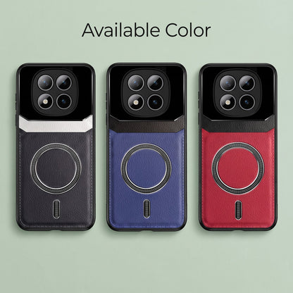 Redmi Note 15 Pro+ 5G Premium Magsafe Magnetic Leather Lens Protective Case