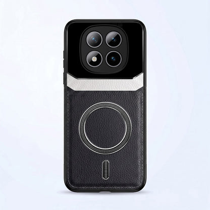 Redmi Note 15 Pro+ 5G Premium Magsafe Magnetic Leather Lens Protective Case