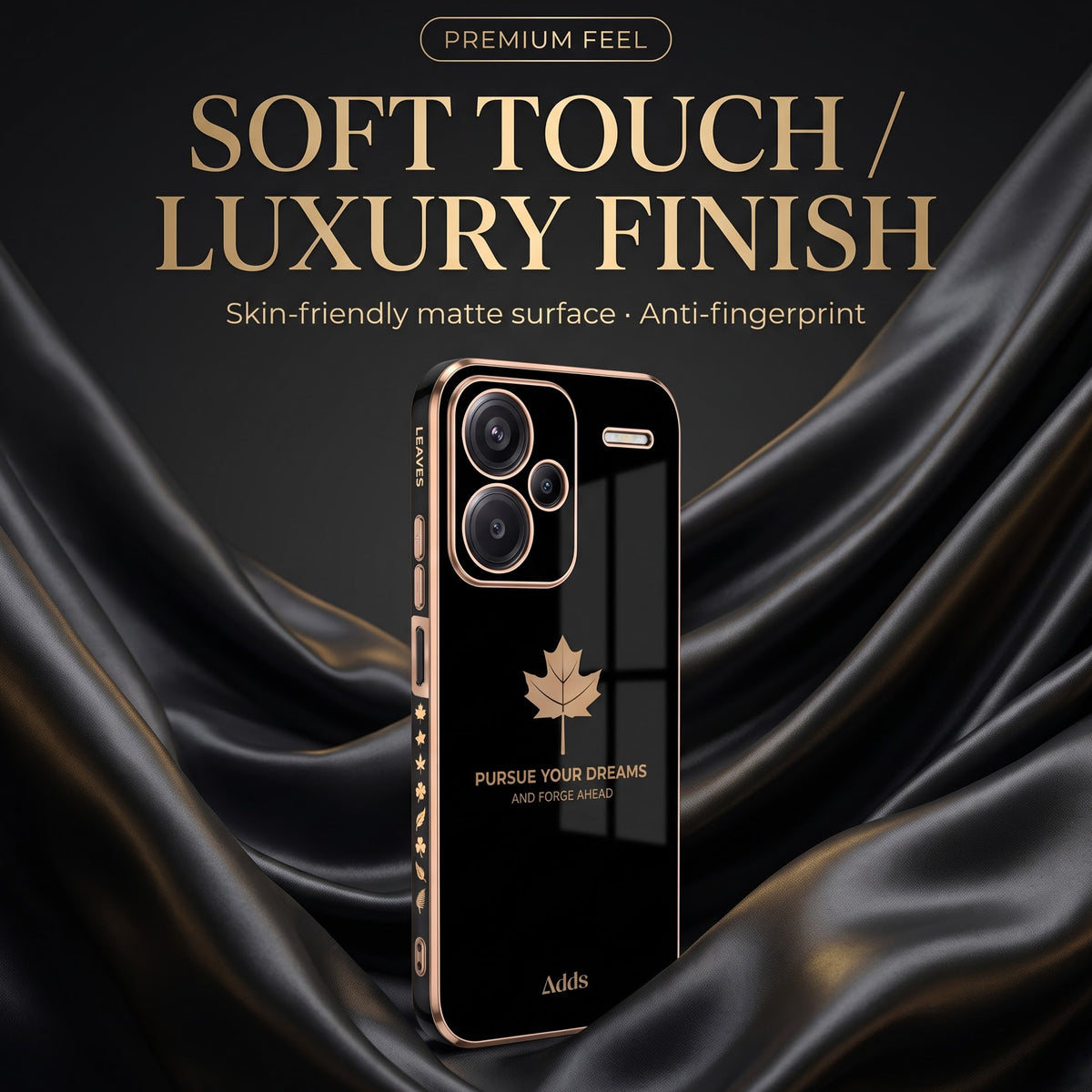 Redmi Note 13 Pro+ 5G Luxury Silicone Back Cover