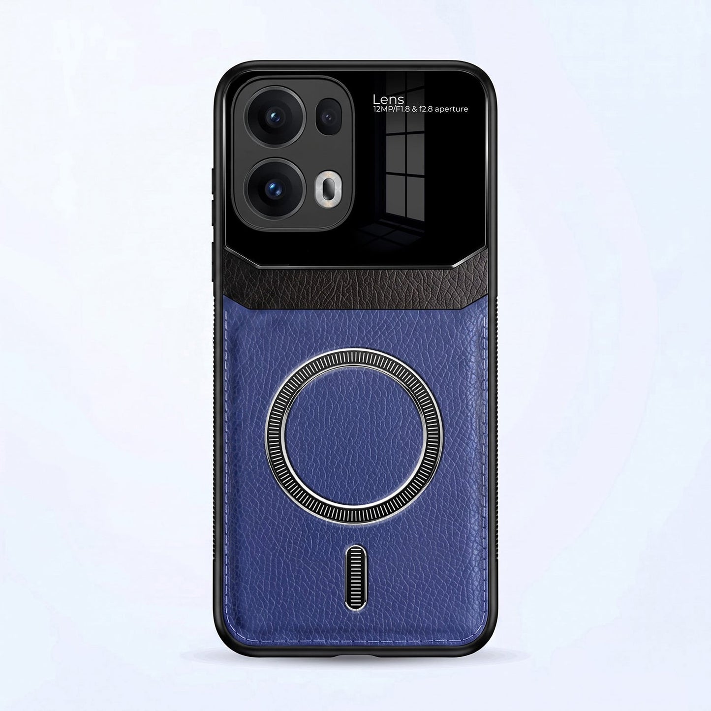 Oppo Reno 13 Pro 5G Premium Magsafe Magnetic Leather Lens Protective Case