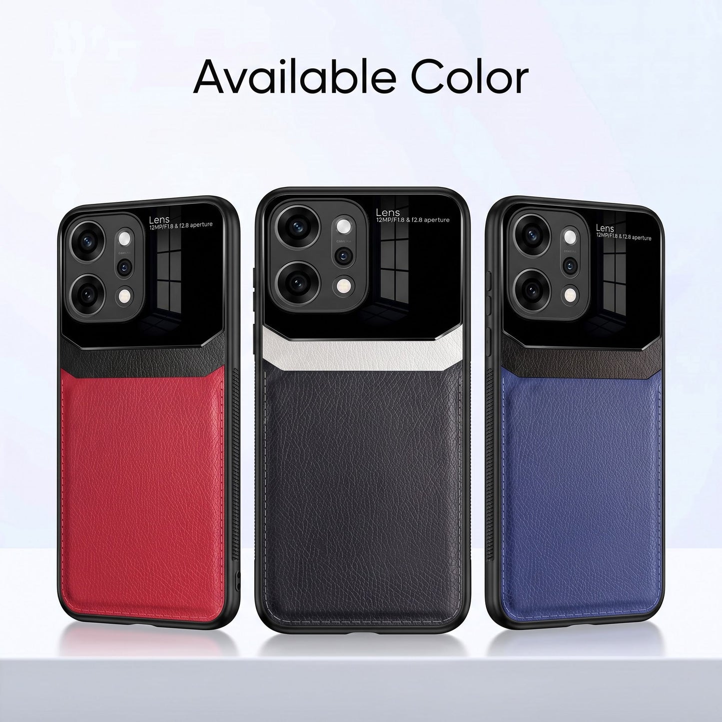 Oppo Reno 14 Pro 5G Premium Leather Lens Protective Case