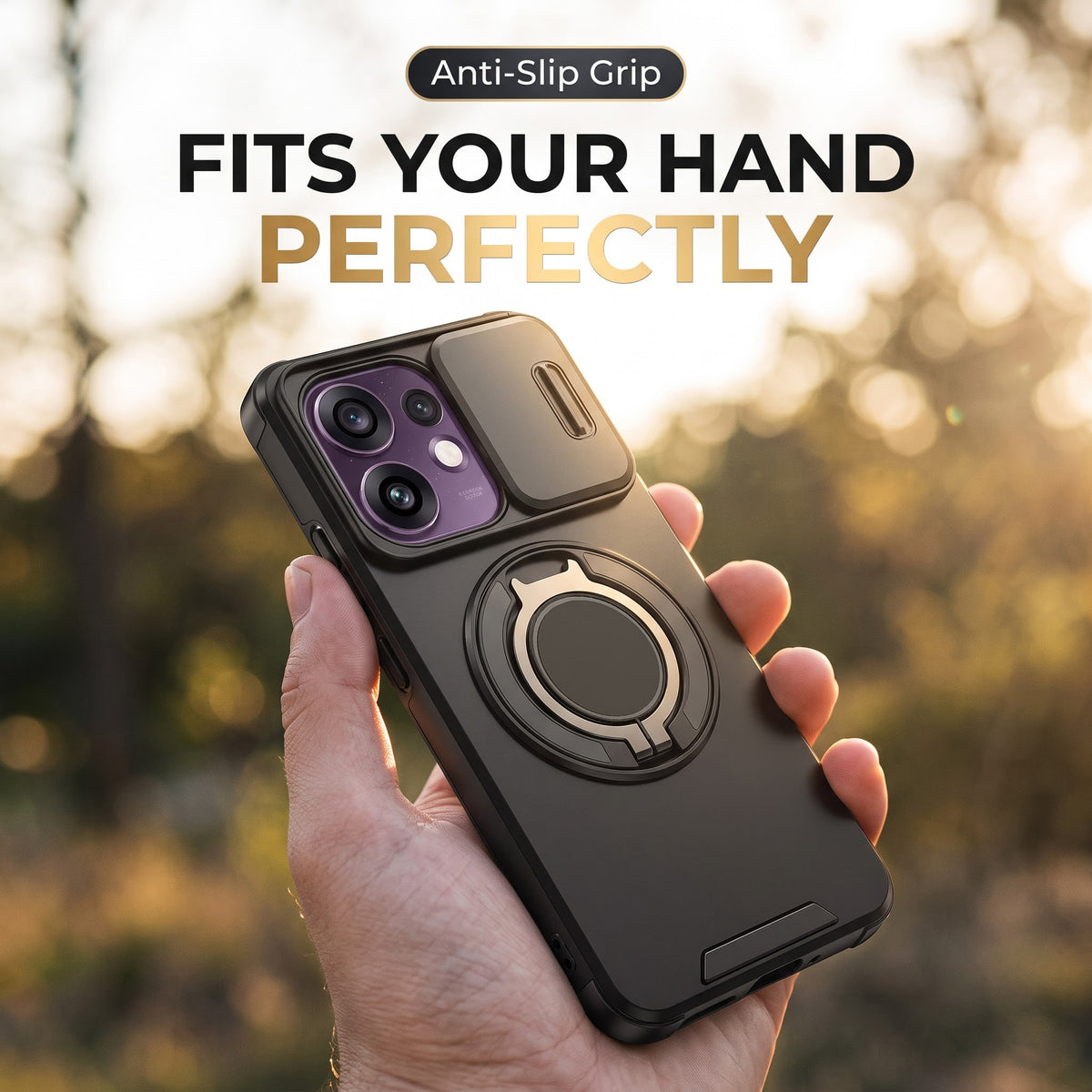Oppo Reno 16 5G Luxury Magnetic Ring Stand Armor Case