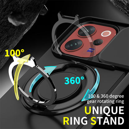 Vivo V70 5G Luxury Magnetic Ring Stand Armor Case