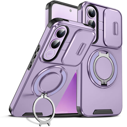 Vivo V70 FE 5G Luxury Magnetic Ring Stand Armor Case