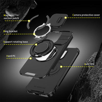 Vivo V70 5G Luxury Magnetic Ring Stand Armor Case