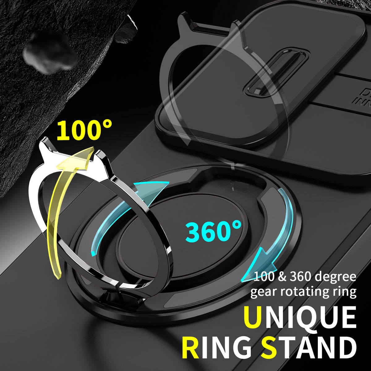 Vivo V70 FE 5G Luxury Magnetic Ring Stand Armor Case