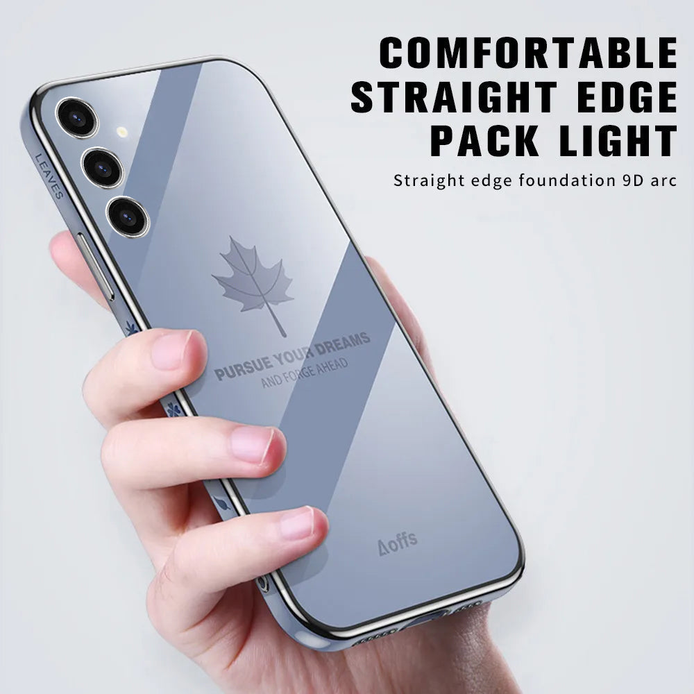 Samsung Galaxy A35 5G Luxury Silicone Back Cover straight edge pack light