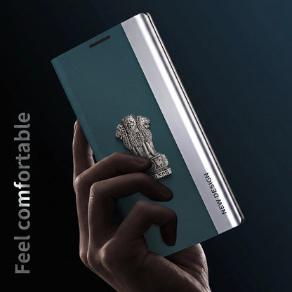 Oppo Reno16c 5G Satyamev Jayate Flip Leather Case