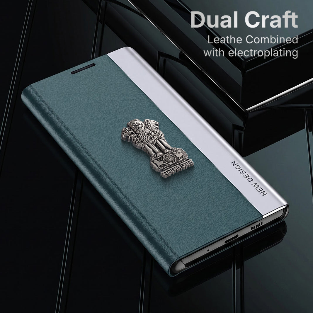 Samsung Galaxy A27 5G Satyamev Jayate Flip Leather Case